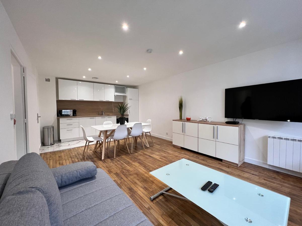 Sens - Appartement Proche Gare Et Centre Ville - Wifi Fibre - Check In Autonome - Bel Espace De Vie - Smart Tv Exterior foto